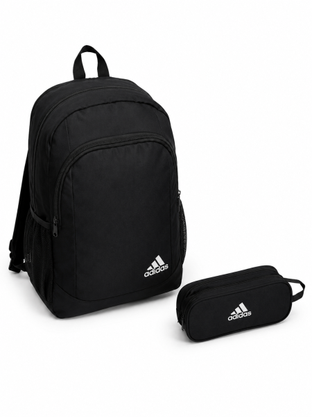 شنط مدرسية adidas طقم شنطة + مقلمة 3 سحابات